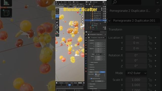 #blender 3d Scatter Object Tutorial