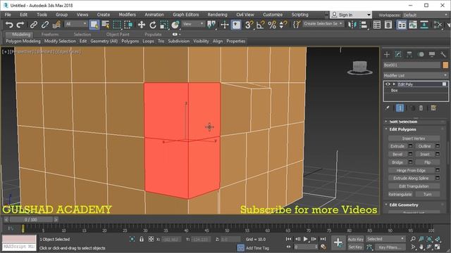 49(6) - Edit Polygon | Edit Poly | 3D Max Full Modeling Tutorials in Hindi | Urdu смотреть онлайн