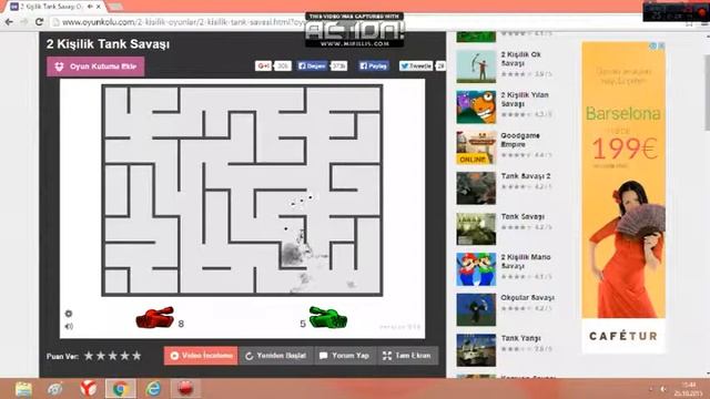 2 kişilik tank oyunuu :D смотреть онлайн
