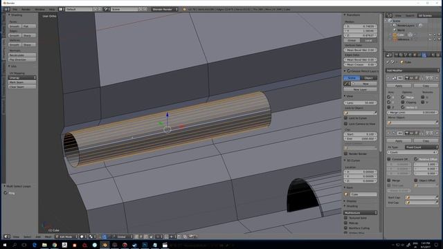 Optimize Cylinder quickly in Blender смотреть онлайн