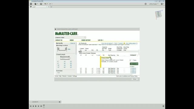 Fusion 360 : How to insert models into Fusion360 from McMaster-Carrs смотреть онлайн