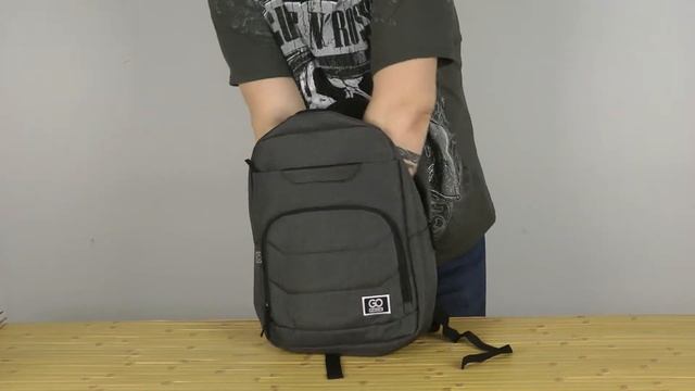 Розпаковка GoPack Сity унисекс 41x29x12 15 л серый (GO21-144M-2) смотреть онлайн