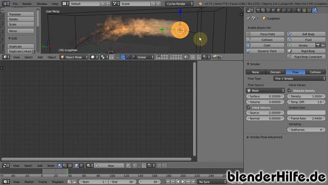 Cycles Smoke & Fire Rendering - neu ab Blender 2.71 смотреть онлайн