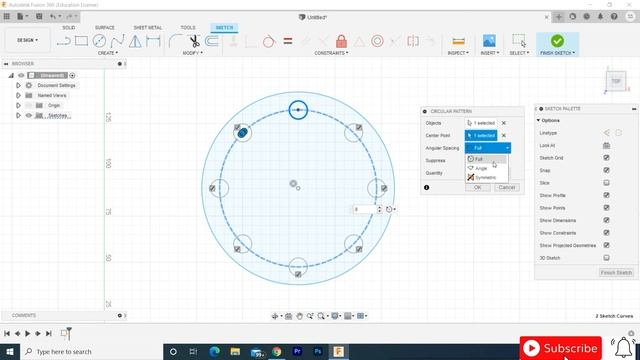 Part-11 Fusion 360 Circular Pattern in Hindi смотреть онлайн