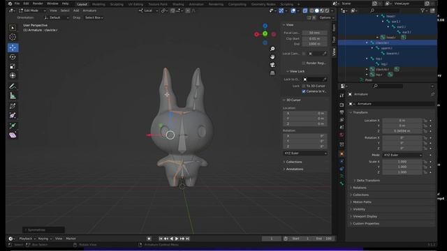 Bone Rigging Part 3 Symmetrize смотреть онлайн