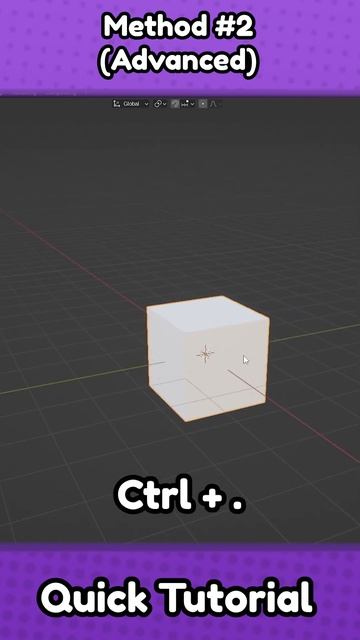 How to change the pivot point in Blender! #shorts #blender #tutorial смотреть онлайн