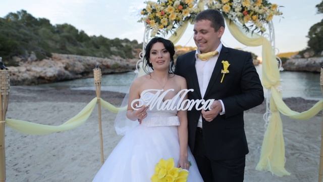 Свадьба на Майорке.Отзыв Ани и Жени.Церемония на пляже.Wedding in Mallorca. Hochzeit auf Mallorca. смотреть онлайн