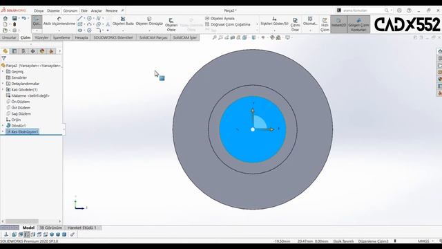 SolidWorks - Egzersiz Parçası Çizimi #1 смотреть онлайн