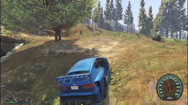 Driving a sports car in the forest GTA 5 смотреть онлайн