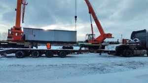 Погрузка ж/д платформы весом 20 тонн!