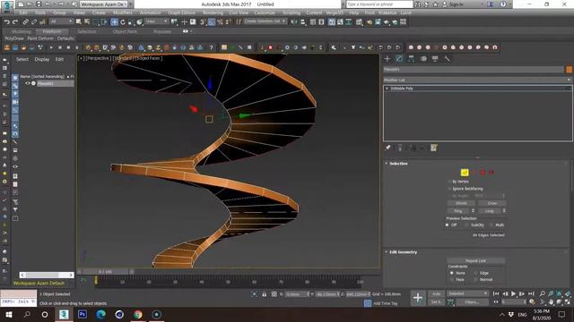 How to make simple swirl impeller in 3ds max (basic) смотреть онлайн