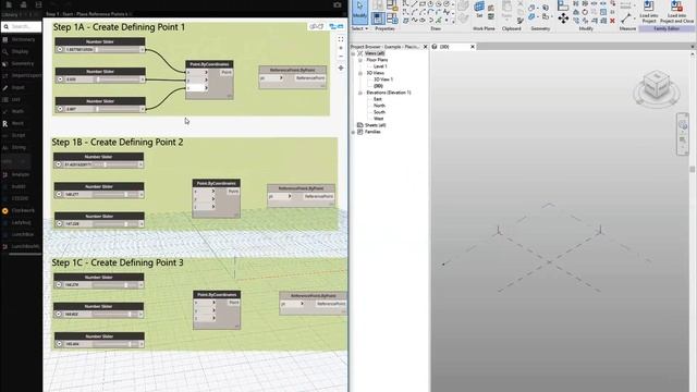 Placing Reference Points & Curves in a Revit Mass Family Step 1 смотреть онлайн