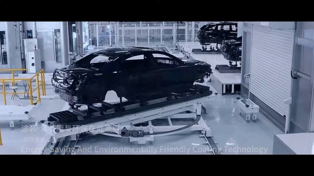 På innsiden av HONGQI E-HS9 fabrikken смотреть онлайн