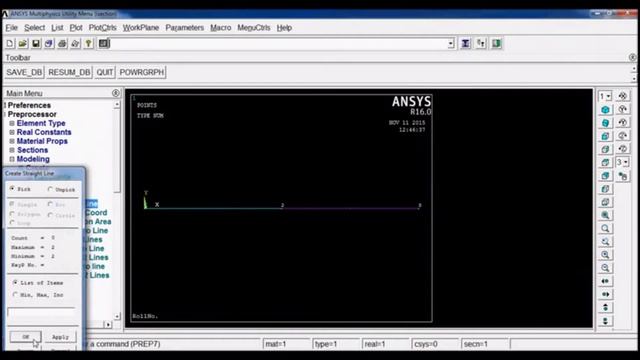 I-SECTION BEAM Using MECHANICAL APDL смотреть онлайн