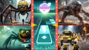 Миньоны- Монстр-паук 🆚 ЗАРАЖЕННОЕ НЕБО 🆚 Губка Боб 🆚 Монстр из школьного автобуса