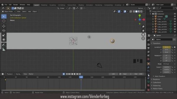 Blender 2.81 Destroy object with Cell Fracture addon