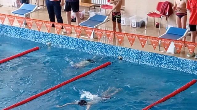 Соревнование по плаванию в Хотьково. Комплекс 100 метров.  (батерфляй+спина+брасс+кроль) 01.04.23г.