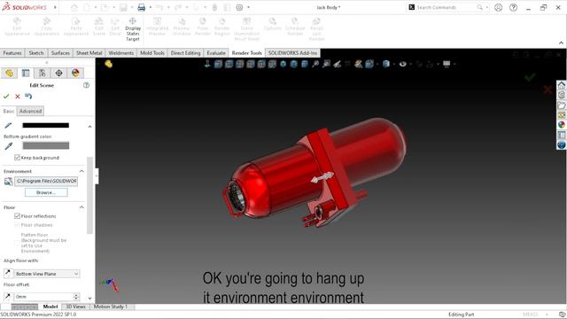 Solidworks scene setting | How to change background color or image in solidworks | Model view scene смотреть онлайн