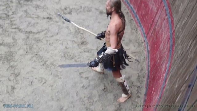 бой гладиаторов Велес (гопломах) vs Аргус (ретиарий) смотреть онлайн