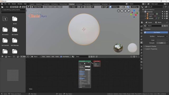 How to make PBR Glass Material in Blender 2.8 смотреть онлайн