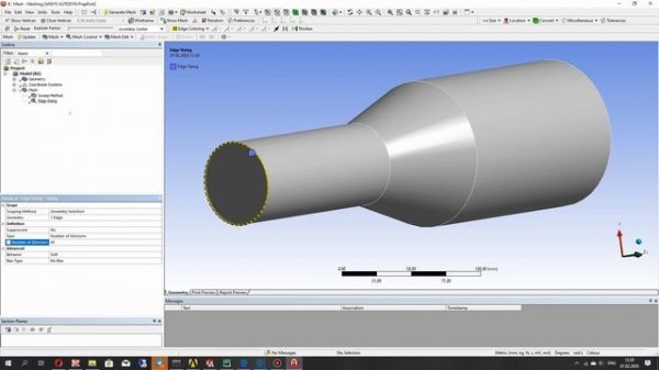 ANSYS Meshing Tutorial | Sweep Method for Mesh Generation with Boundary Layers