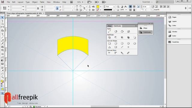Four Steps Infographic Template in Adobe InDesign | Modern Infographic Design смотреть онлайн