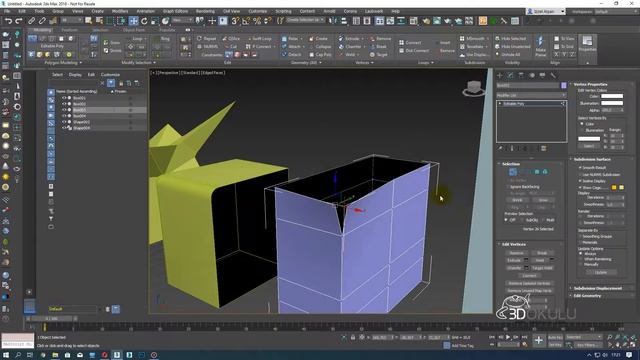 3ds Max 2018 - Ders 55 Edit Border смотреть онлайн