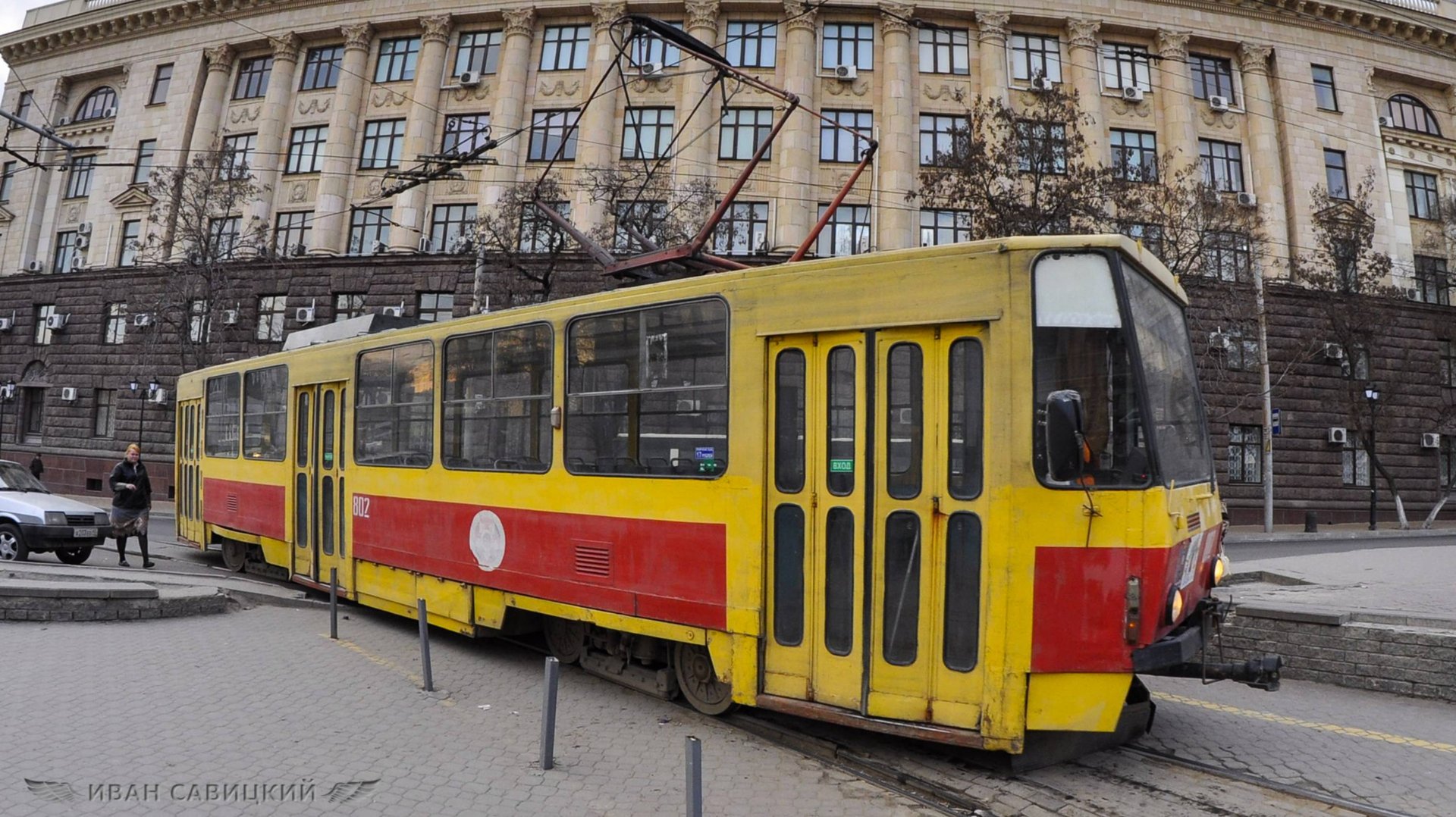 Трамвай Tatra T6B5SU и КТМ-19 в Ростове-на-Дону смотреть онлайн