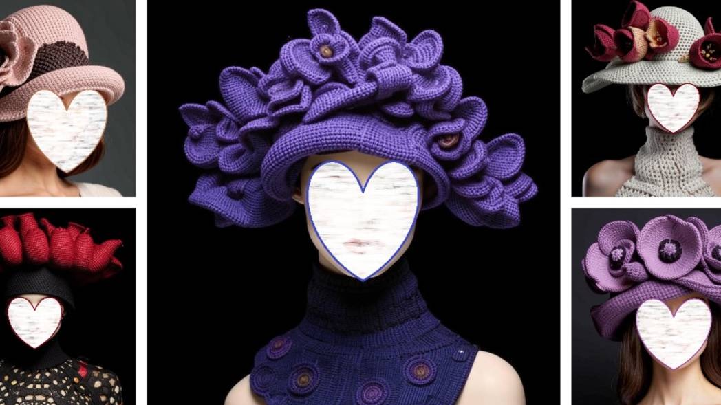 ШЛЯПКИ с весенними цветами от нейросети. Подборка №6. ВЯЗАНИЕ. смотреть онлайн