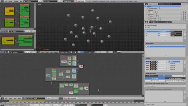 InAIte - Blender crowd sim - Visual feedback смотреть онлайн