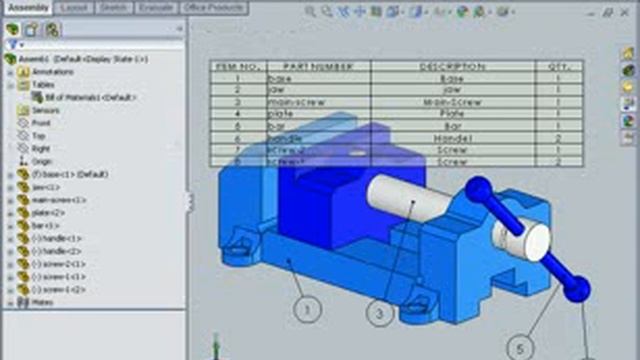 solidworks training Assembly Drawing YouTube смотреть онлайн