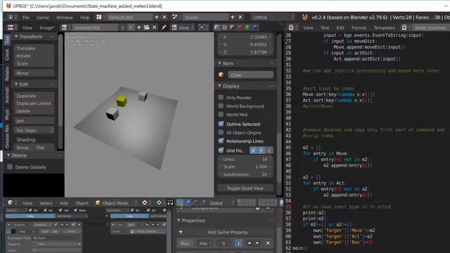 Pytonic input mapping and actor state machine for upbge смотреть онлайн