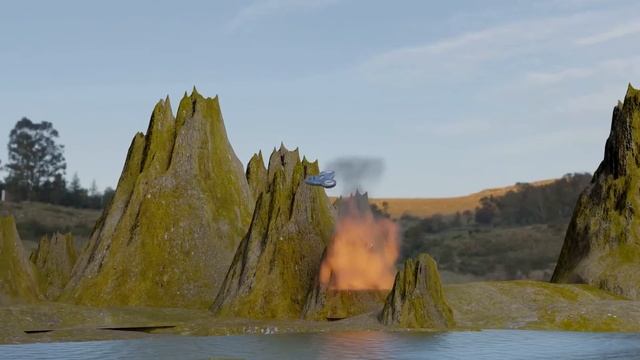 spaceship animation in blender смотреть онлайн