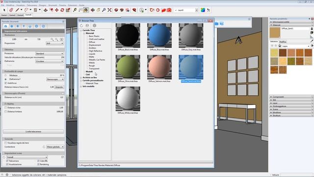 Thea render for SketchUp - Video pillole. N. 5 Utilizzo del browser materiali di Thea смотреть онлайн