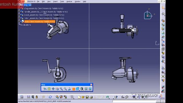 CATIA v5 | DASSAULT SYSTEMES | Walkthrough Part - 81 | Multi View смотреть онлайн