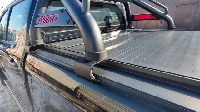 Дуга кузова R07 чёрная двойная для кузова пикапа