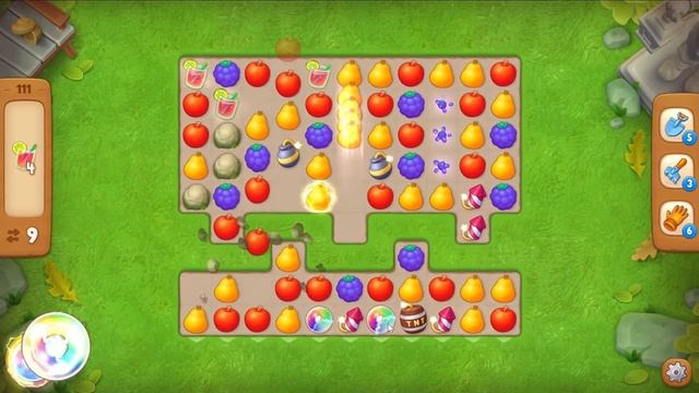 Gardenscapes level 111 - 16 Moves - No Boosters смотреть онлайн