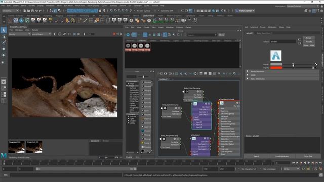 Autodesk MAYA Arnold material setup - Substance Painter to MAYA, Subsurface skin, layer shader. смотреть онлайн