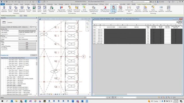 WSP Revit Addin - Set VAV Service смотреть онлайн