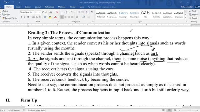 Oral Communication Module 1 смотреть онлайн