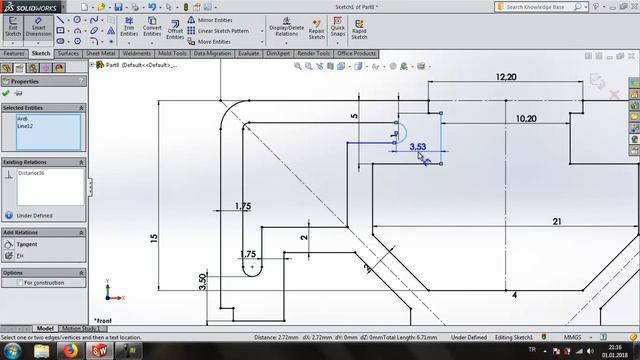 SolidWorks Tutorial - Adding Sigma Profile " Library Features Part " смотреть онлайн