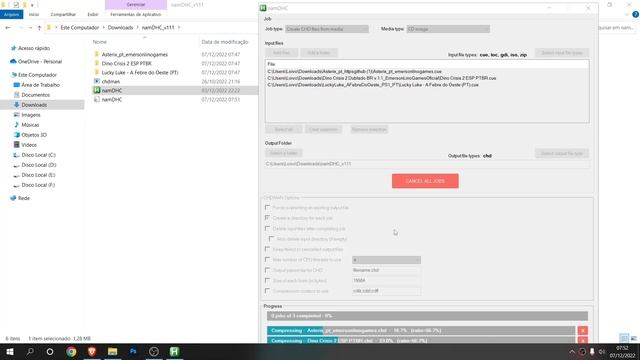 Criando arquivos em CHD смотреть онлайн