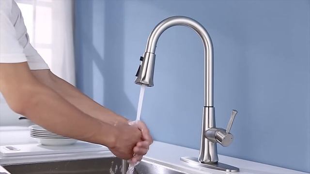 SOQO Smart Touch Kitchen Faucet with Pull Down Sprayer смотреть онлайн