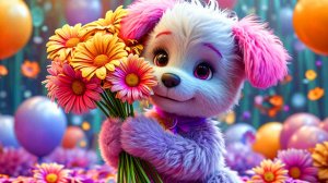 С 8 марта Поздравление Открытка Видео