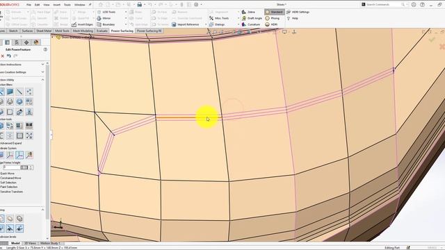Edge Extrude | Power Surfacing | SOLIDWORKS® смотреть онлайн