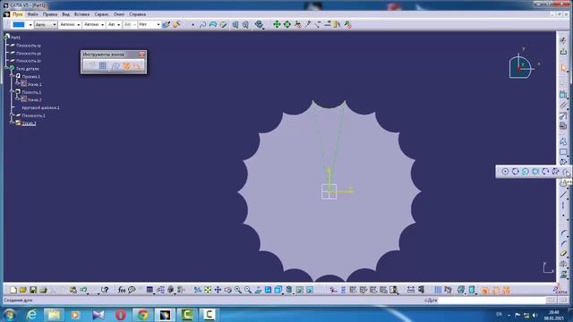 CATIA V5 6 BOTTLE CAP смотреть онлайн