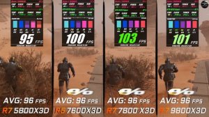 Ryzen 7 5800X3D vs 5 7600X3D vs 7 7800X3D vs 7 9800X3D / Test in 9 Games / 1440p / RTX 4070 Super