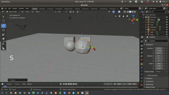 2. Blender 2.80: How to Add New Mesh (Primitives Mesh) смотреть онлайн