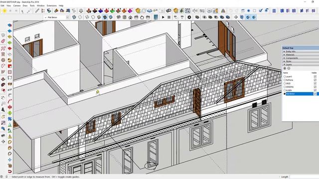 Tutorial Sktechup Part 6 Memodeling Plat Canopy Teras dan Ornamen Teras смотреть онлайн