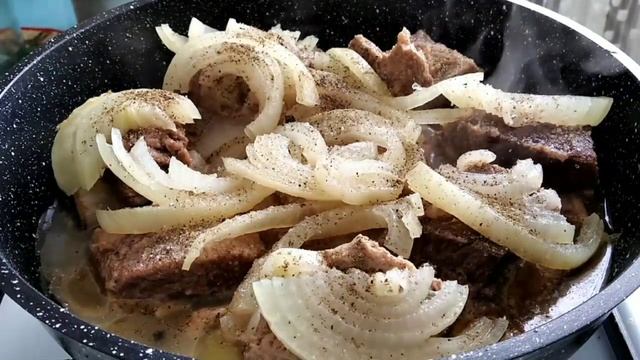 Говяжьи рёбрышки на РАЗ-ДВА-ТРИ в собственном соку (по рецепту 